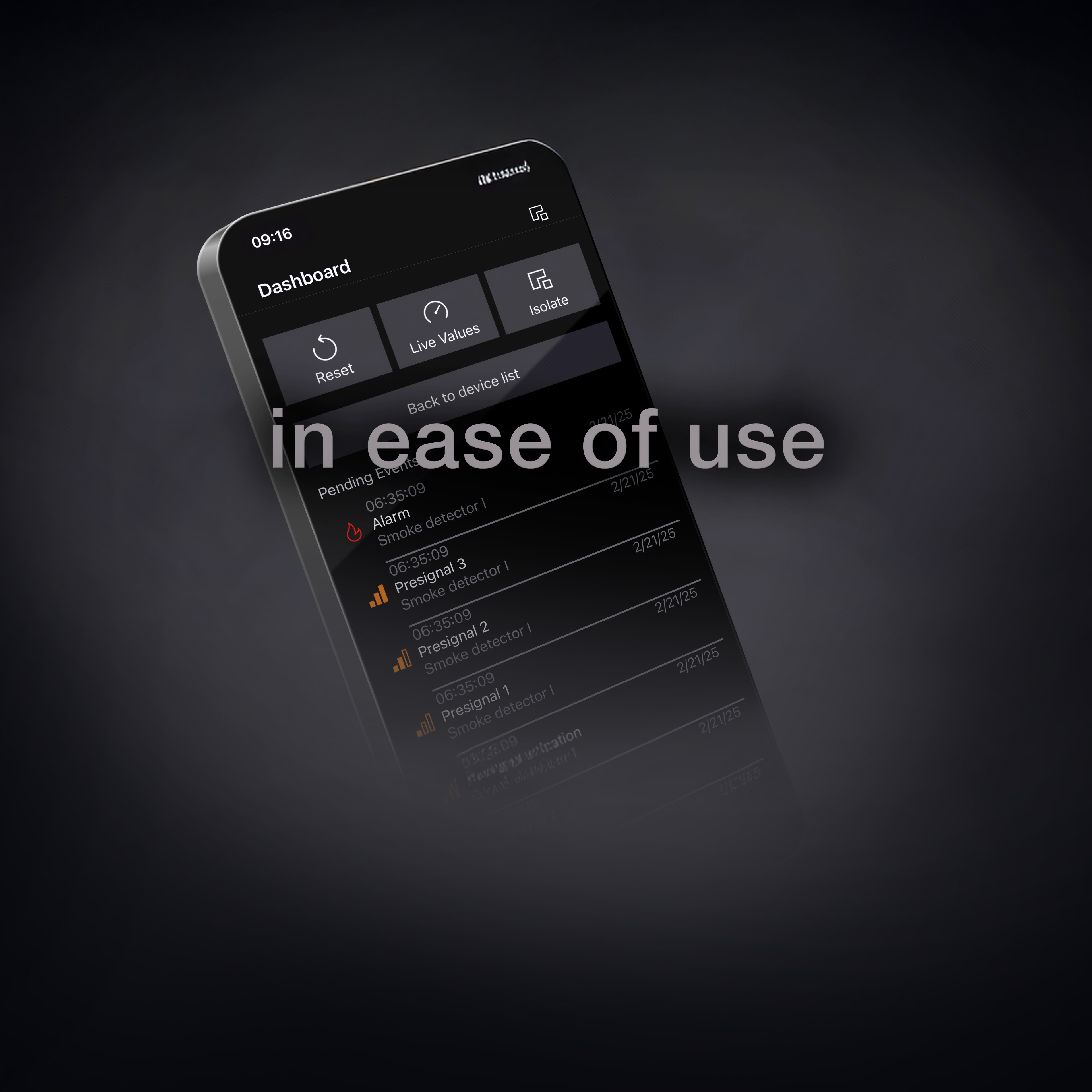 Smartphon Visualisierung mit Benutzeroberfläche